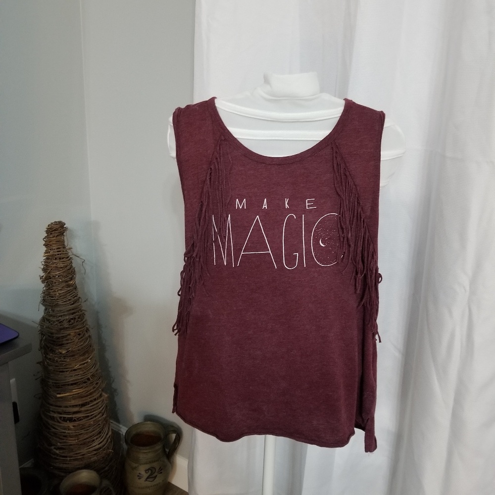 American Eagle cute fringe shirt XS
